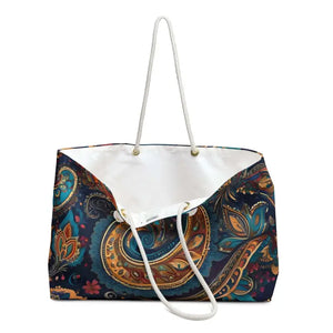 Paisley Pattern Weekender Bag - Oversized Beach Tote - Dipaliz - 24’’ × 13’’ - Bags
