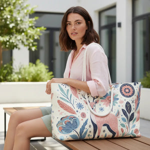 Chic Pastel Weekender Bag – T-bottom Design - Dipaliz - Luggage & Bags