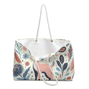 Pastel Weekender Bag - Chic T-bottom Travel Tote - Dipaliz - 24’’ × 13’’ - Bags