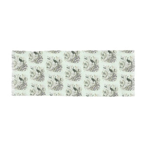 Peacock Print Scarf - Chic Fashion-forward Accessory - Dipaliz - 27’’ × 73’’ - Scarves & Shawls