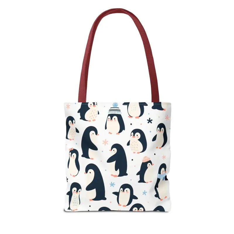 Chic Penguins Mufflers Aop Tote Bag 2024 Fashion Trend - Bags