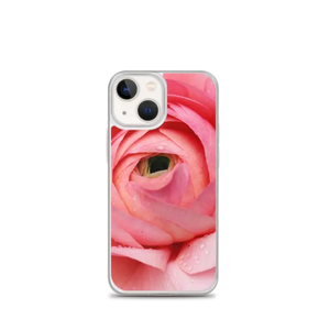 Pink Flower Iphone Case Polycarbonate Polyurethane Style - Dipaliz - 13 Mini - Mobile Phone Cases