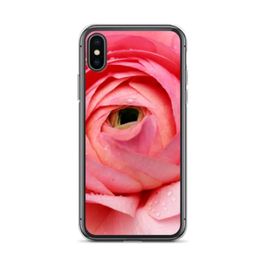 Pink Flower Iphone Case Polycarbonate Polyurethane Style - Dipaliz - X/xs - Mobile Phone Cases