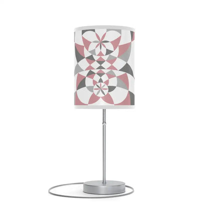 Elegant Grey Pattern Lamp for Us|ca - Cozy Pink Touch - Home Decor