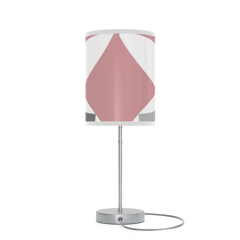 Elegant Grey Pattern Lamp for Us|ca - Cozy Pink Touch - Home Decor