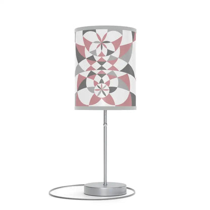 Elegant Grey Pattern Lamp for Us|ca - Cozy Pink Touch - Home Decor