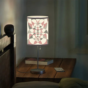 Grey Pattern Lamp us Ca Plug - Modern Home Lighting - Dipaliz - Medium Pink / Silver / one Size - Lamps