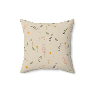 Simple Flowers Pattern Polyester Square Pillow - Vibrant Home Decor - Dipaliz - 16’’ × - Throw Pillows