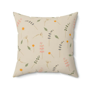 Simple Flowers Pattern Polyester Square Pillow - Vibrant Home Decor - Dipaliz - 20’’ × - Throw Pillows