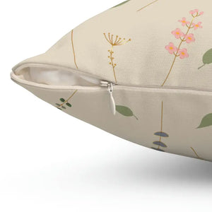 Simple Flowers Pattern Polyester Square Pillow - Vibrant Home Decor - Dipaliz - Throw Pillows