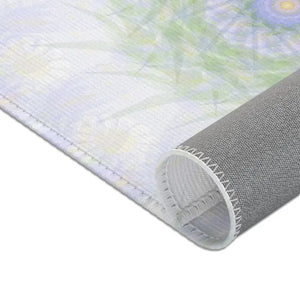 Purple Area Rugs Geometric Pattern Polyester Chenille - Dipaliz