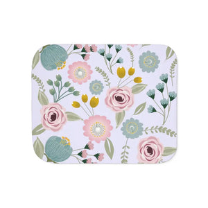 Sherpa Blanket Spring Florals Two Colors Cozy Comfort - Dipaliz - Blankets