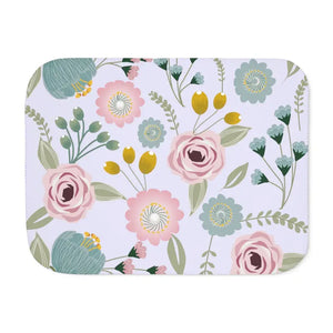 Sherpa Blanket Spring Florals Two Colors Cozy Comfort - Dipaliz - Blankets