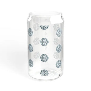 Chic Sipper Clear Tempered Glass Stylish Reusable Drinkware - Dipaliz - Without Lid or Straw / 16oz - Tumblers