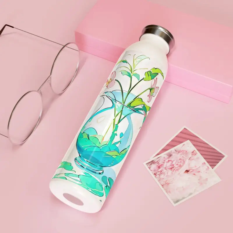 Upgrade your Style with the Sleek Chic Slim Water Bottle - 20oz / White Mug