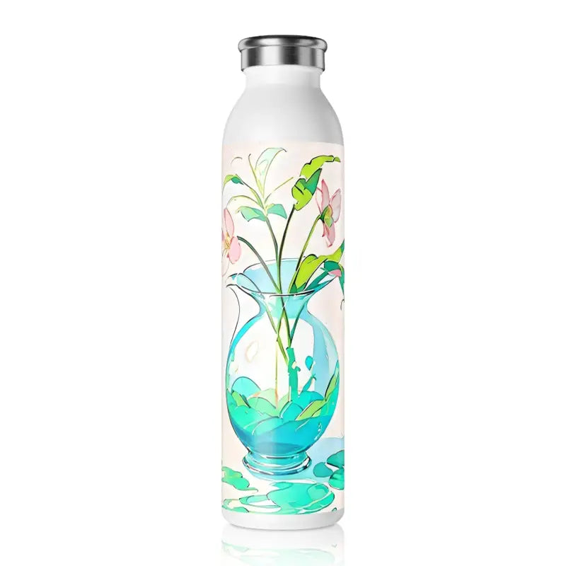 Upgrade your Style with the Sleek Chic Slim Water Bottle - 20oz / White Mug