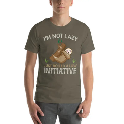 Chic Sloth T-shirt: Comfy Couture Meets High Fashion! - Army / s T-shirts