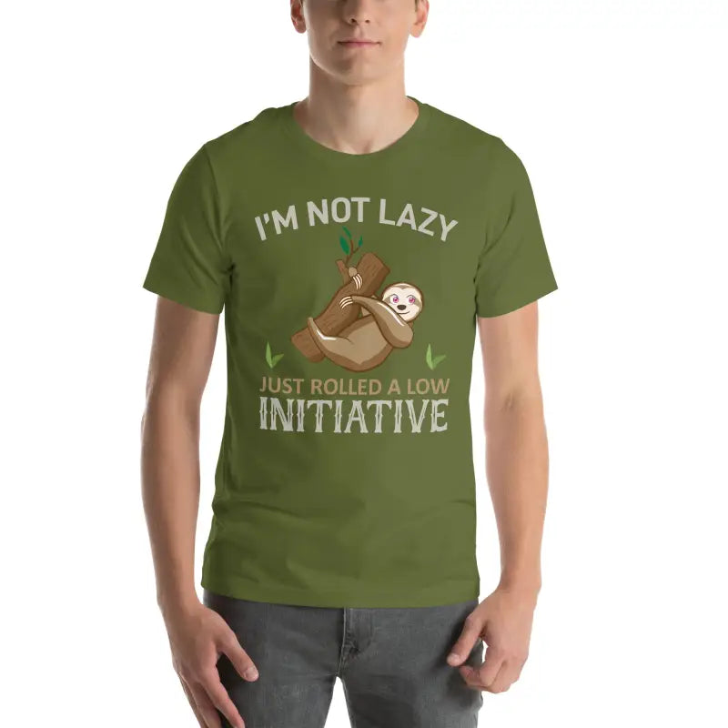 Chic Sloth T-shirt: Comfy Couture Meets High Fashion! - Olive / s T-shirts