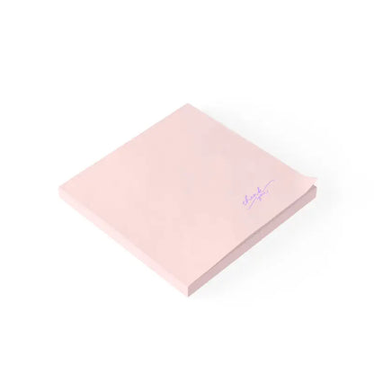 Chic Soft Pink Post-it® Note Pads for Stylish Organization - 3’’ x / White Paper Products