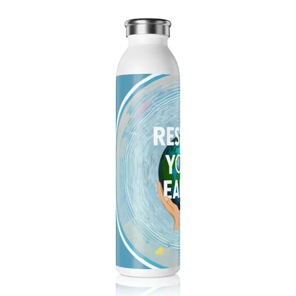 Elevate your Hydration with Chic Stainless Steel Water Bottle - 20oz / White