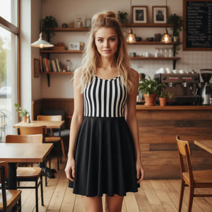 Women’s Skater Dress – Organic Flowy Summer - Dipaliz - Dresses - Xs