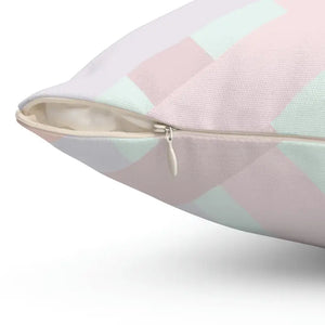 Pastels Polyester Square Pillow - Modern Cozy Decor - Dipaliz - Throw Pillows