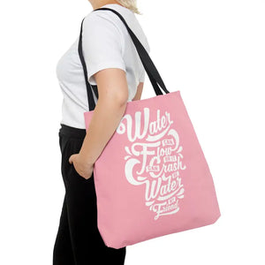 Water Pink Tote Bag - Stylish Fashion Statement - Dipaliz - Large - Bags