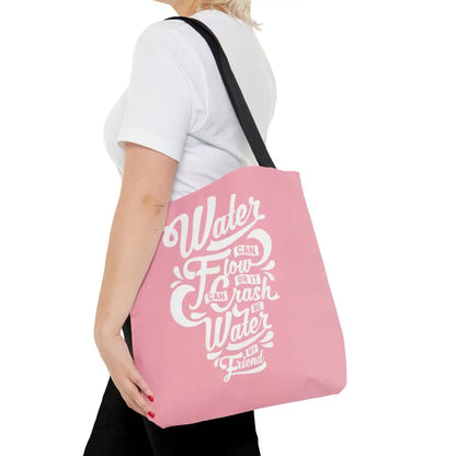 Turn Heads with our Chic Water Pink Tote Bag - Medium Bags