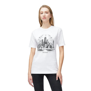 Eco-friendly Chicago Skyline Tee Gifts for Her - Dipaliz - T-shirts - l