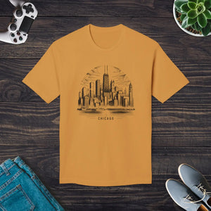 Eco-friendly Chicago Skyline Tee Gifts for Her - Dipaliz - T-shirts - l