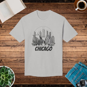 Chicago City Skyline Cotton Tee - Urban Chic - Dipaliz - T-shirts