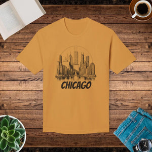 Chicago City Skyline Cotton Tee - Urban Chic - Dipaliz - T-shirts