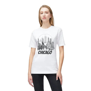 Chicago City Skyline Cotton Tee Urban Women’s Fashion - Dipaliz - T-shirts