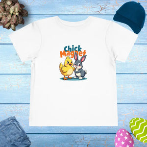 Bunny Rabbit Chick Magnet Short Sleeve Tee - Dipaliz - White / 2t - T-shirts