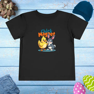 Bunny Rabbit Chick Magnet Short Sleeve Tee - Dipaliz - Black / 2t - T-shirts