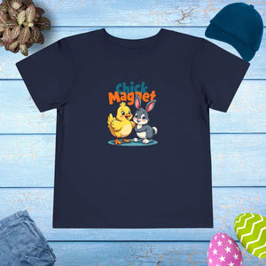 Bunny Rabbit Chick Magnet Short Sleeve Tee - Dipaliz - Navy / 2t - T-shirts