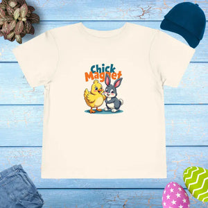 Bunny Rabbit Chick Magnet Short Sleeve Tee - Dipaliz - Natural / 2t - T-shirts