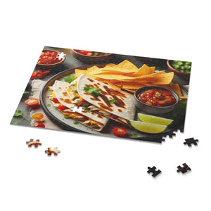 Vibrant Chicken Quesadilla Jigsaw Puzzle - Eco-friendly Gifts - Dipaliz - Puzzles