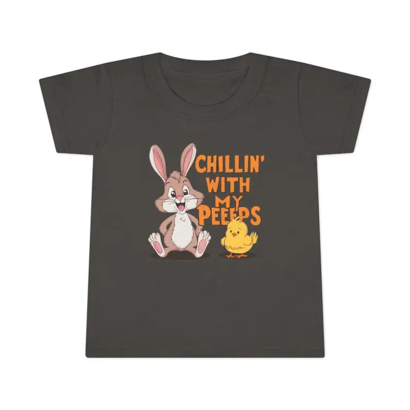 Chill With Peeps: Bunny & Chick Toddler Tee For Double - Kids Clothes