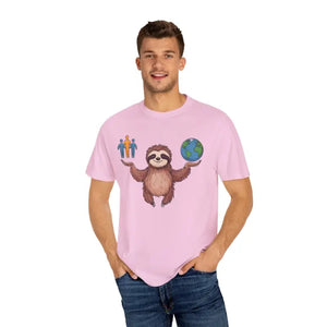 Sloth World Environment Comfort Colors Tee - Dipaliz - Blossom / s - T-shirts