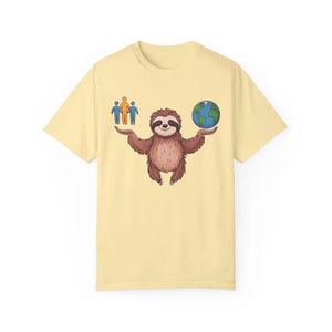Sloth World Environment Comfort Colors Tee - Dipaliz - T-shirts