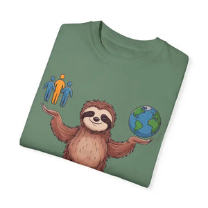 Sloth World Environment Comfort Colors Tee - Dipaliz - T-shirts