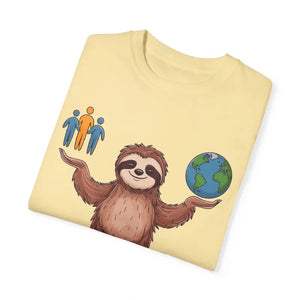 Sloth World Environment Comfort Colors Tee - Dipaliz - T-shirts