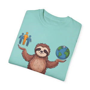 Sloth World Environment Comfort Colors Tee - Dipaliz - T-shirts