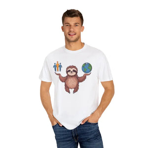 Sloth World Environment Comfort Colors Tee - Dipaliz - White / s - T-shirts