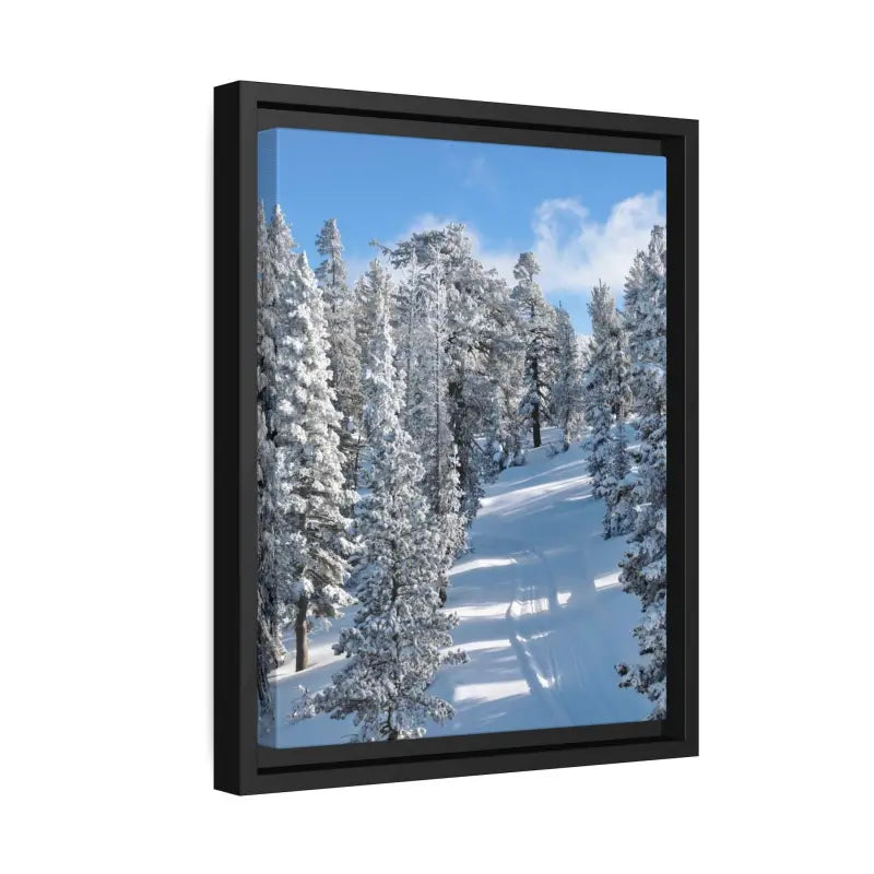 Chill out Snow Framed Canvas Winter Wonderland Decor