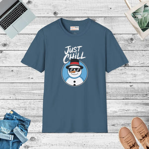 Quirky Chill Snowman T-shirt - Softstyle Cotton - Dipaliz - T-shirts