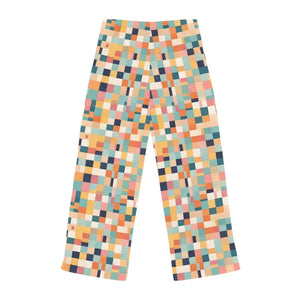 Pastel Colors Checkered Pajama Pants - Luxe Lounge Comfort - Dipaliz