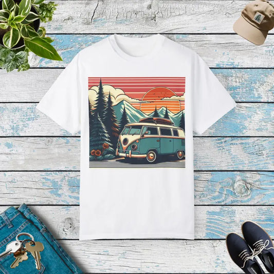 Ultimate Relaxation: Rv Sunset Comfort Colors Tee - White / s T-shirt