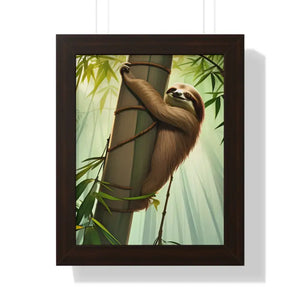 Framed Vertical Poster - Tree Branch Relaxation Art - Dipaliz - 11’’ x 14’’ / Walnut - Posters Prints & Visual Artwork